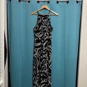 Cleo Black and White Swirl Dress